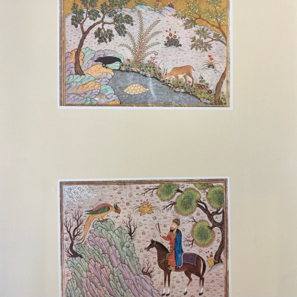 KALILA AND DIMNA Original 1950’s Vintage Fine Art Print Antique Persia Persian